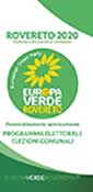 Il pieghevole della lista Europa Verde Rovereto
